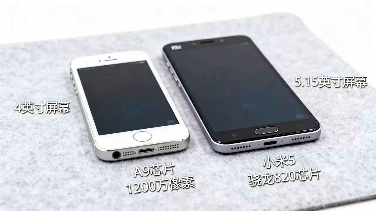 iphone5se与小米5哪个好，iphone5se和小米5对比