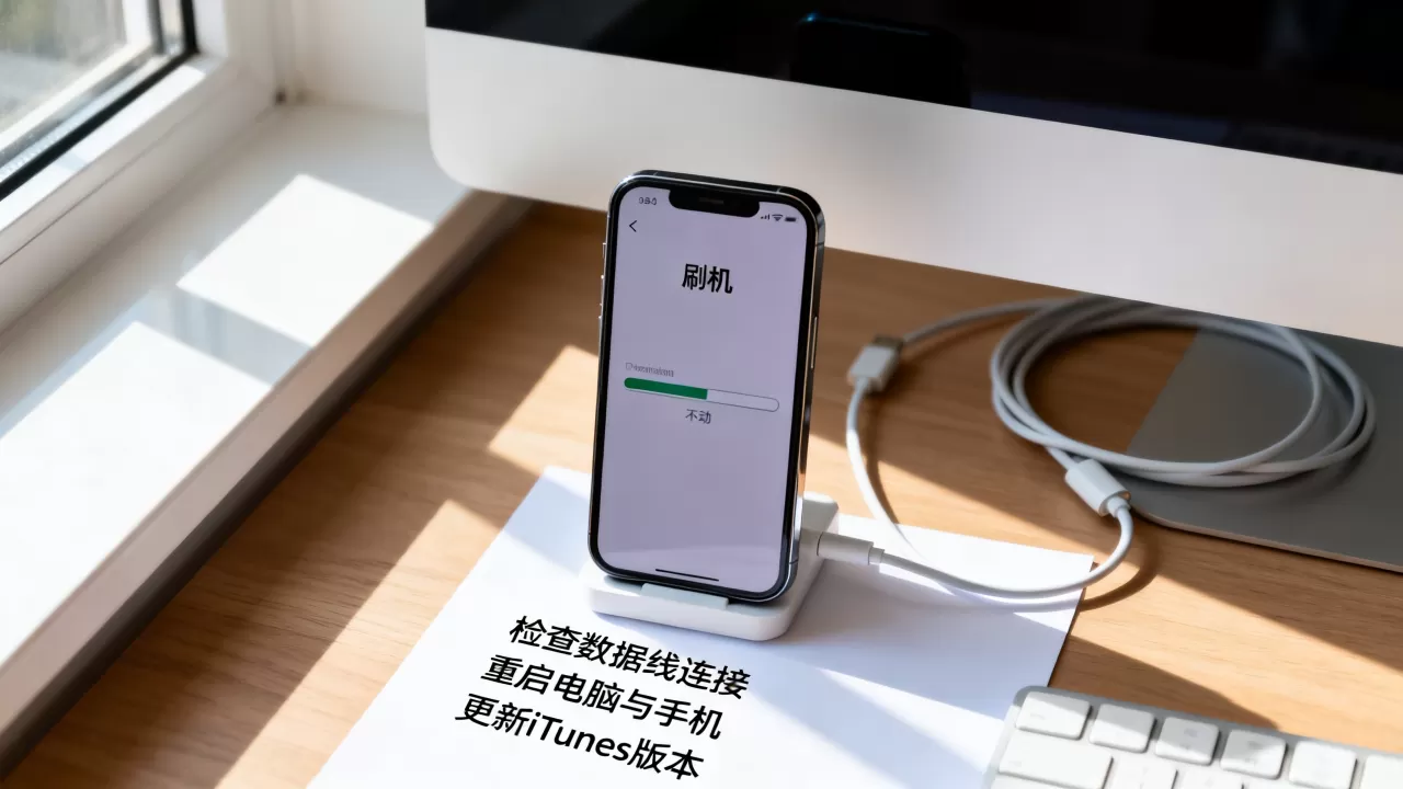 iphone刷机进度条不动怎么办，iphone刷机教程