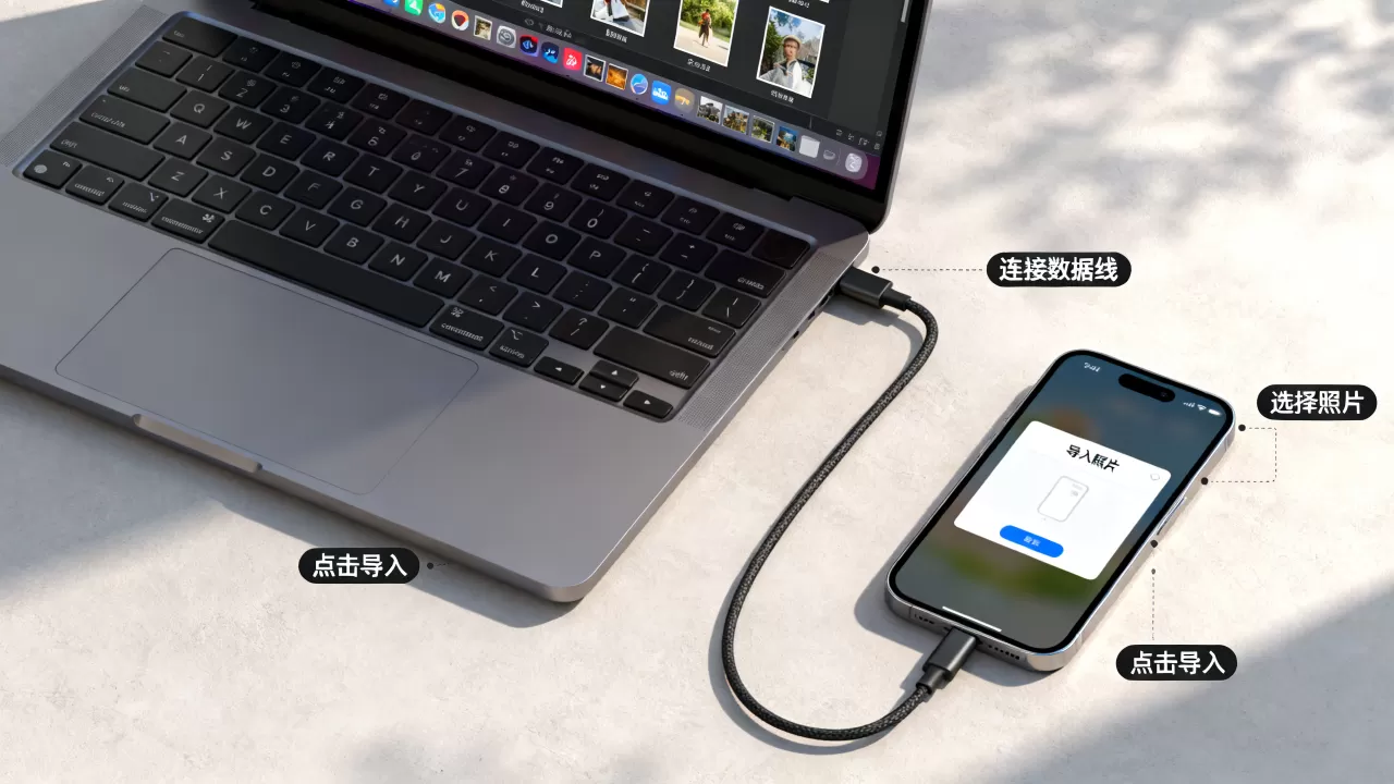 怎么把电脑上的照片导入iphone，iphone导入电脑照片