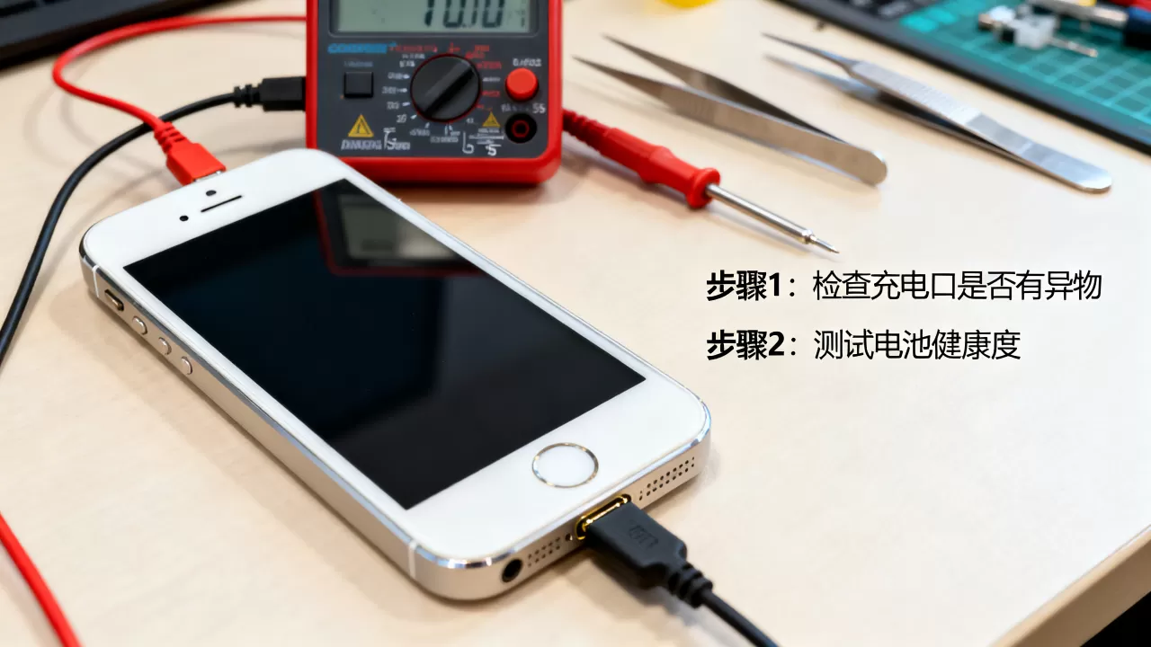 iphone5s开机电流异常怎么办，iphone5s开机电流