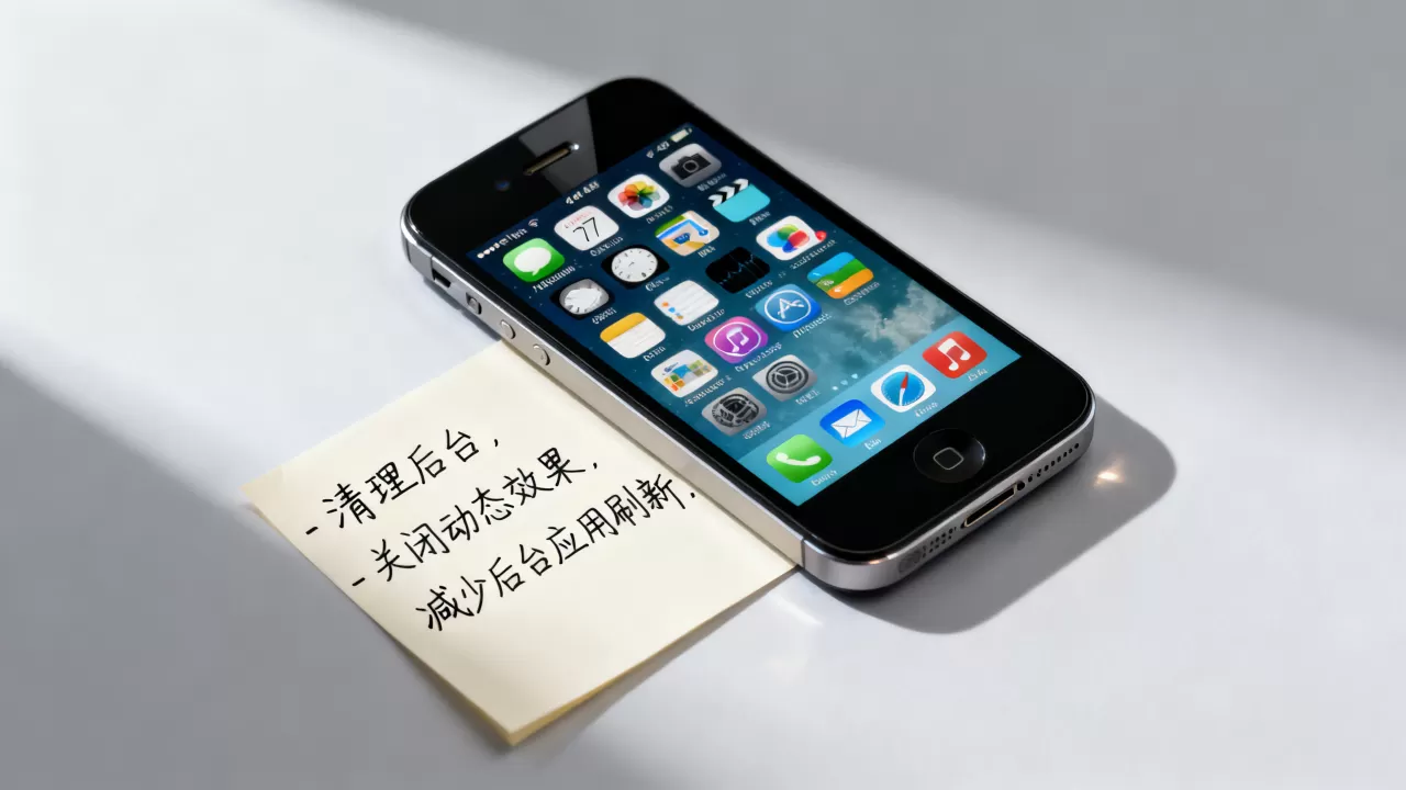 iPhone4升级iOS7卡顿怎么办，iOS7优化技巧