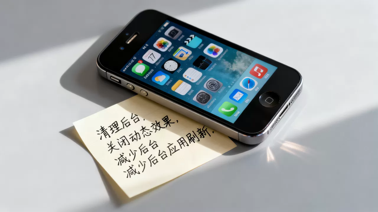 iPhone4升级iOS7卡顿怎么办，iOS7优化技巧