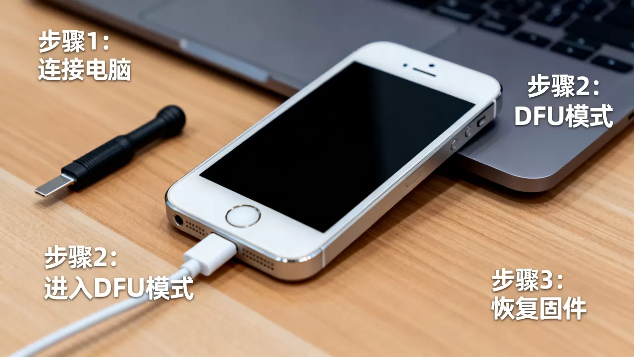 iphone5s越狱后刷机变砖怎么办，iphone5s刷机教程