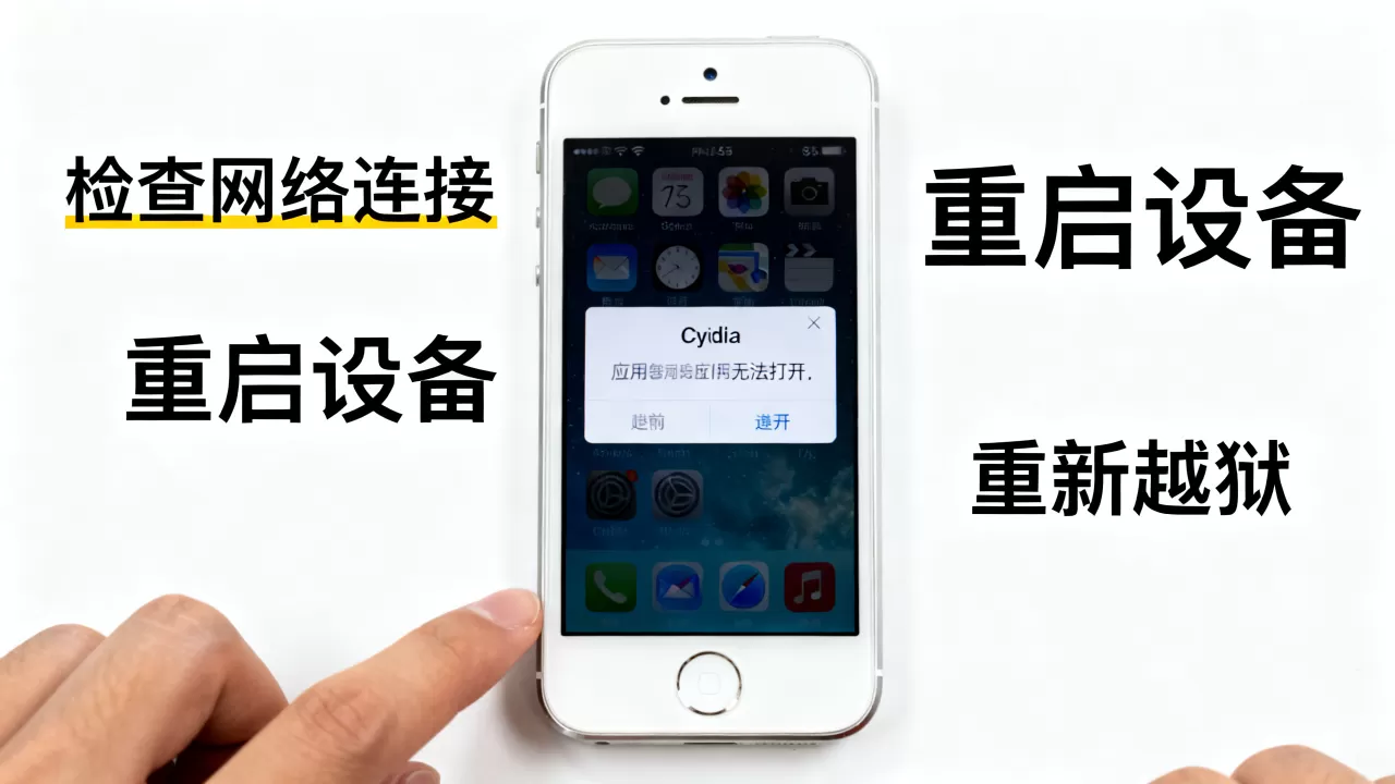 iphone5s越狱后cydia打不开怎么办，iphone5s越狱
