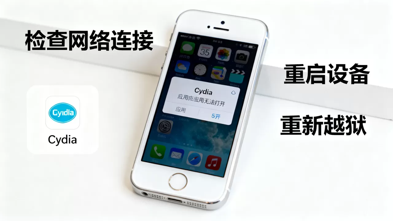iphone5s越狱后cydia打不开怎么办，iphone5s越狱