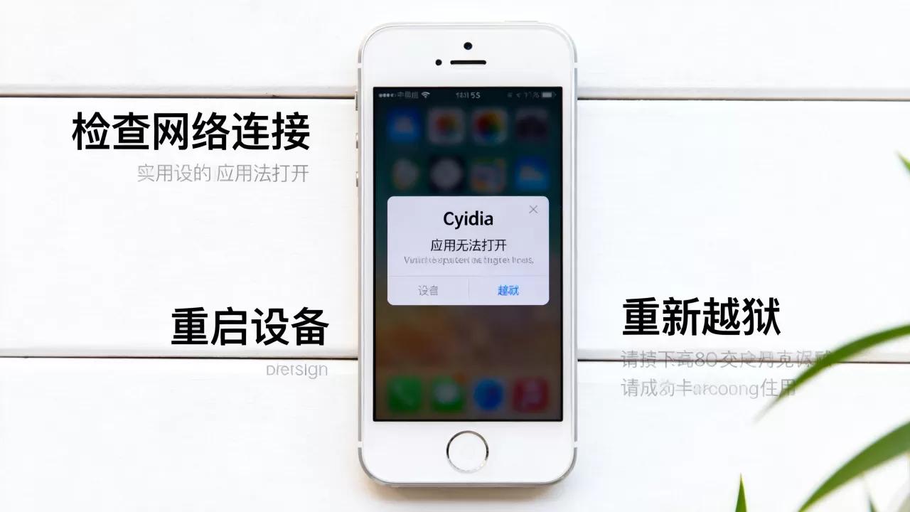 iphone5s越狱后cydia打不开怎么办，iphone5s越狱