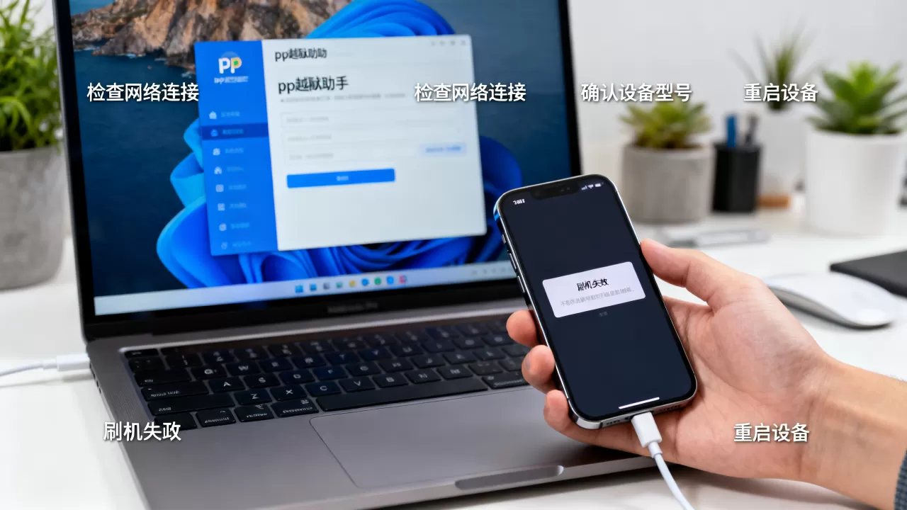 pp越狱助手一键刷机失败怎么办，pp越狱助手一键刷机