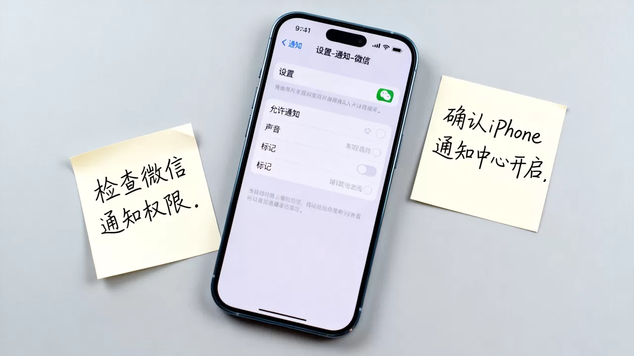 iPhone收不到微信推送消息怎么办，苹果手机微信通知设置