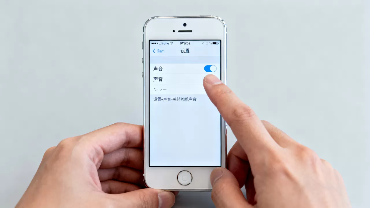 iphone5s日版拍照声音怎么关，iphone5s日版拍照声音