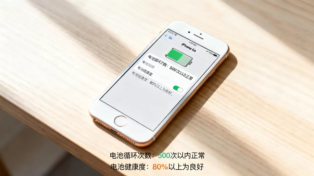 iphone6s电池循环次数多少正常，iphone6s电池健康度