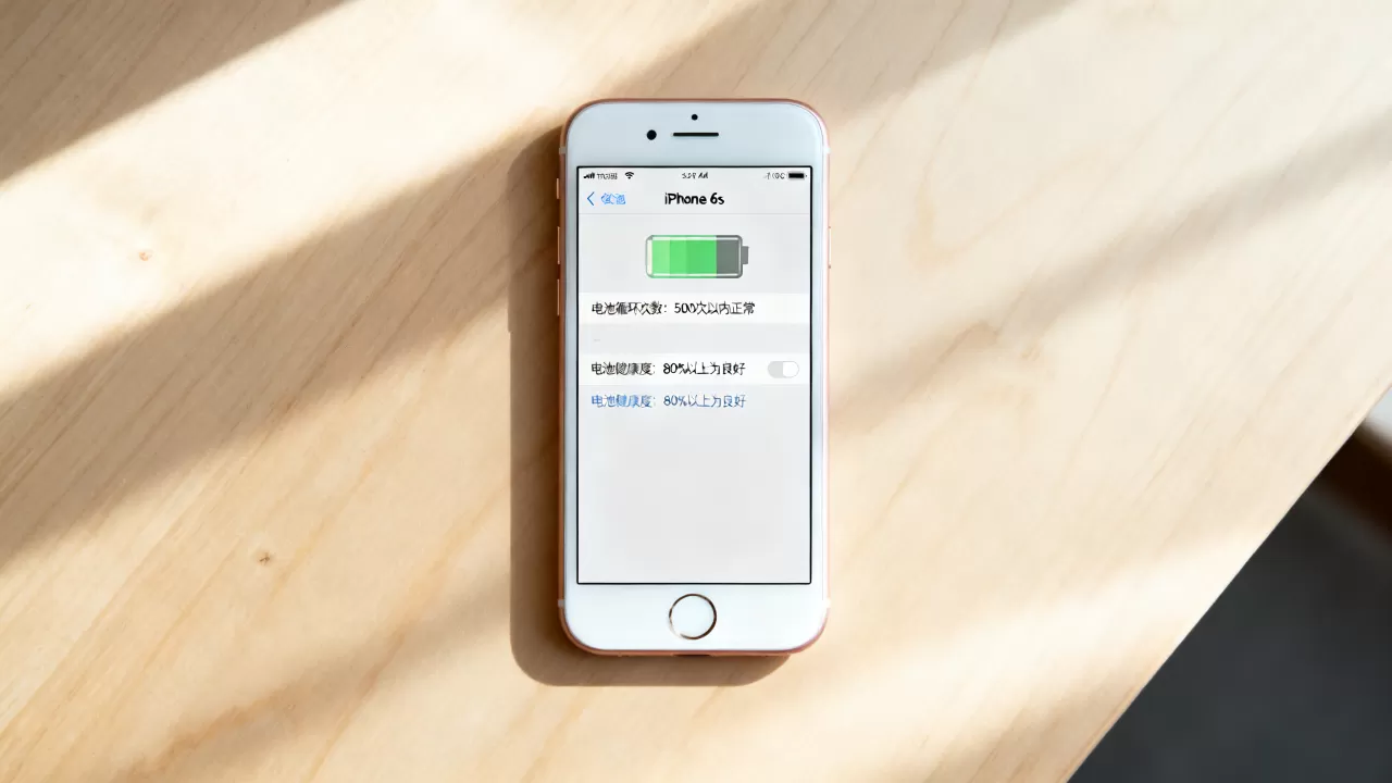 iphone6s电池循环次数多少正常，iphone6s电池健康度