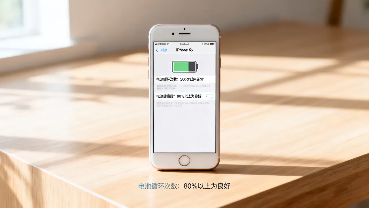 iphone6s电池循环次数多少正常，iphone6s电池健康度