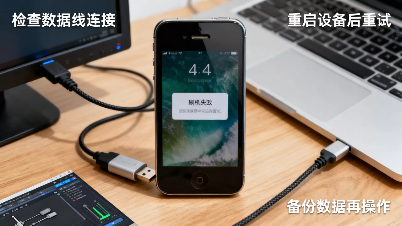 苹果4刷机失败怎么办，苹果手机刷机失败解决方法