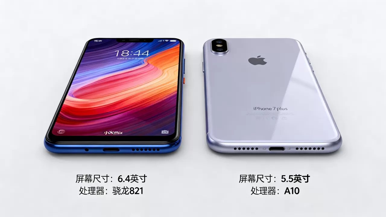 小米mix比iphone7plus哪个好，小米mix和iphone7plus参数对比