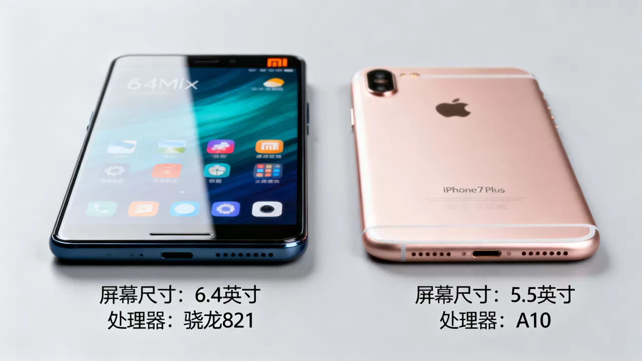 小米mix比iphone7plus哪个好，小米mix和iphone7plus参数对比