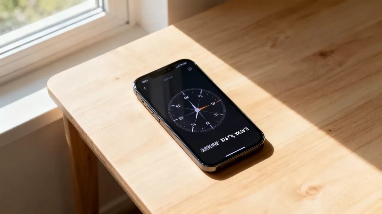 iphone指南针怎么看经纬度，iphone指南针