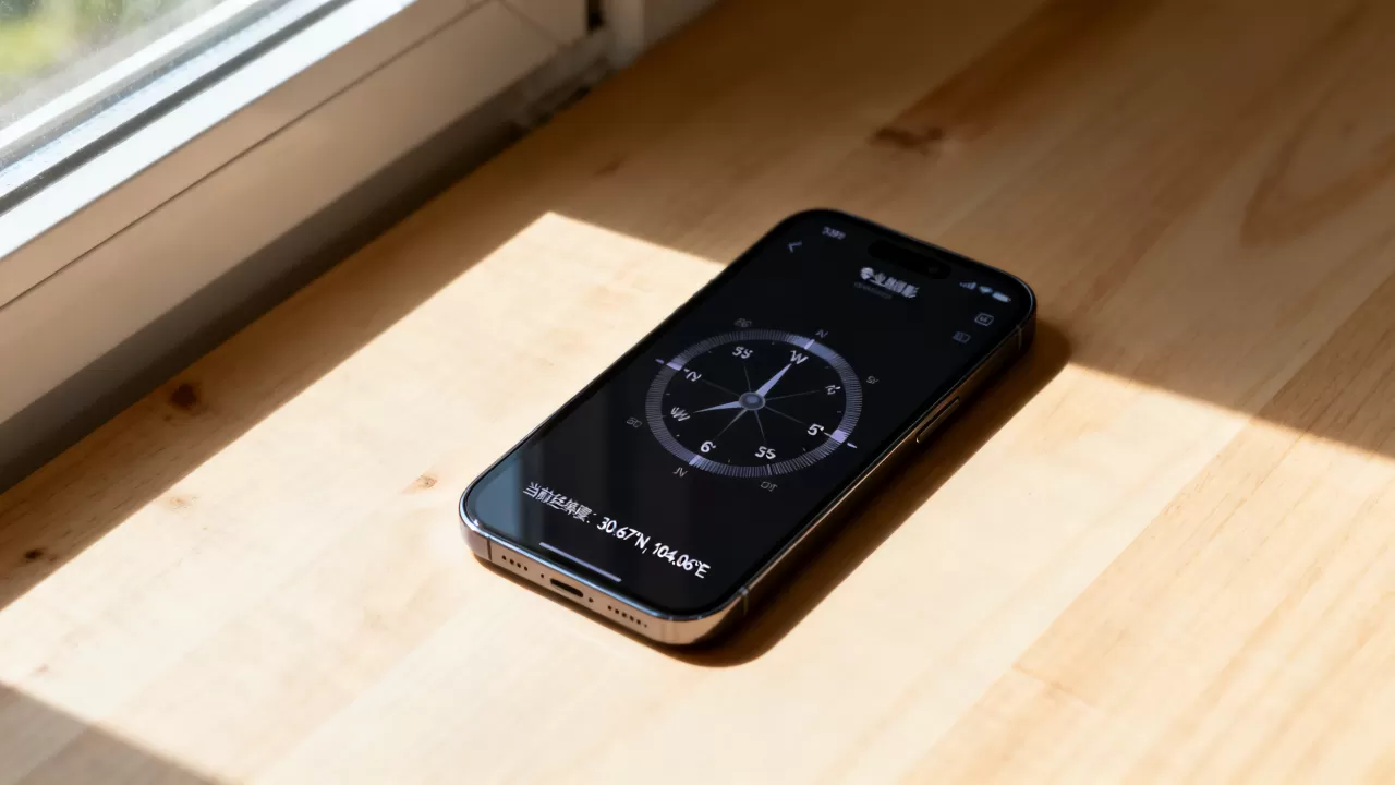 iphone指南针怎么看经纬度，iphone指南针
