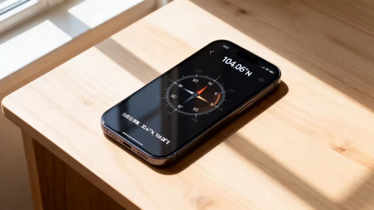 iphone指南针怎么看经纬度，iphone指南针