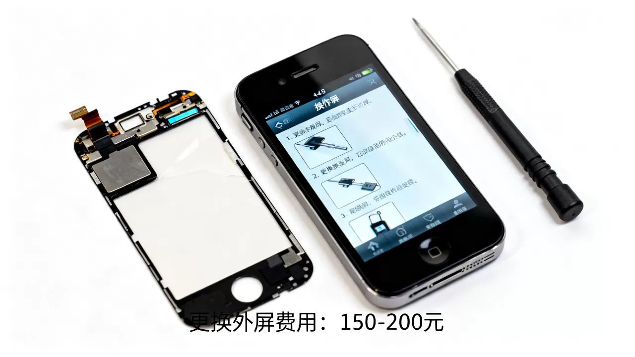 iphone4s更换外屏多少钱，iphone4s换外屏费用