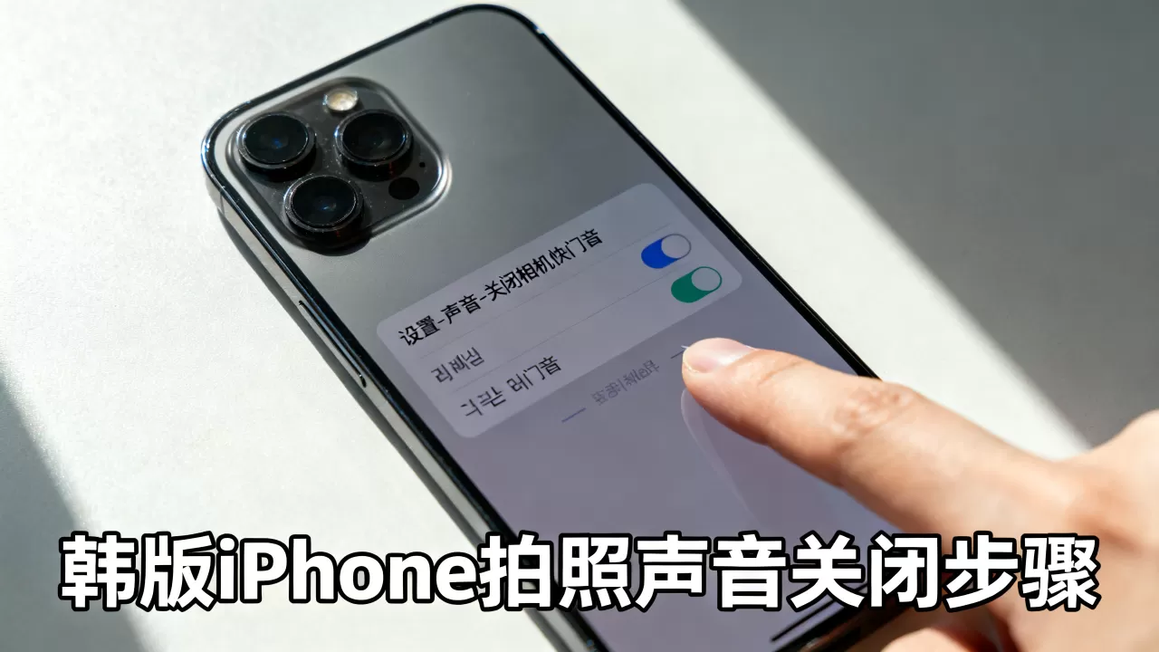 韩版iphone拍照声音怎么关，关闭相机快门音