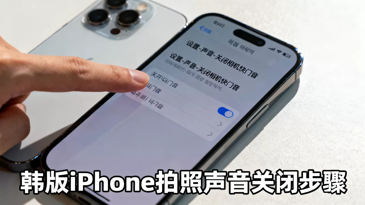 韩版iphone拍照声音怎么关，关闭相机快门音
