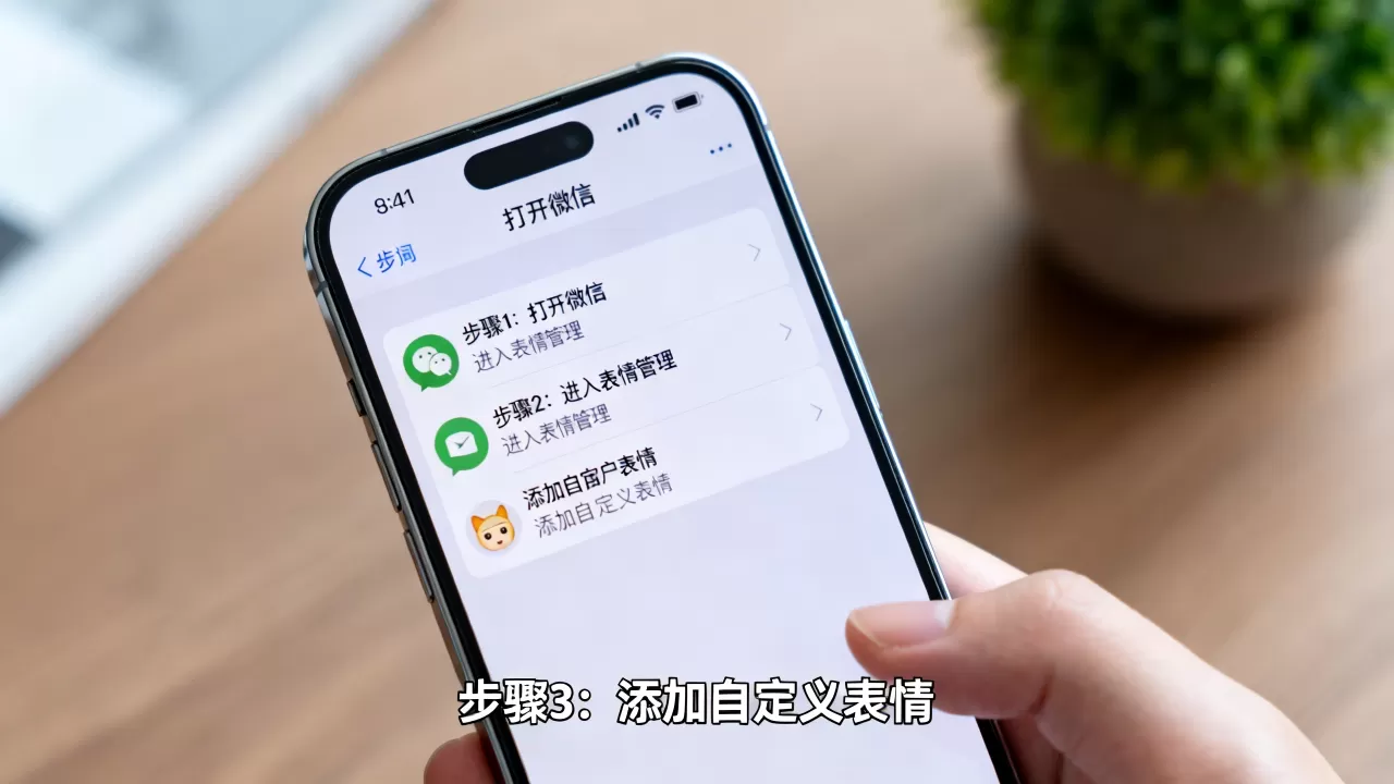 微信自定义表情怎么发？iphone苹果手机添加自定义表情教程