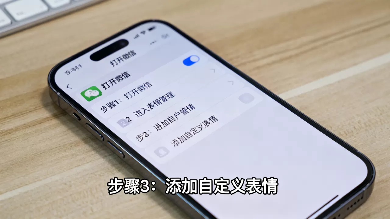 微信自定义表情怎么发？iphone苹果手机添加自定义表情教程