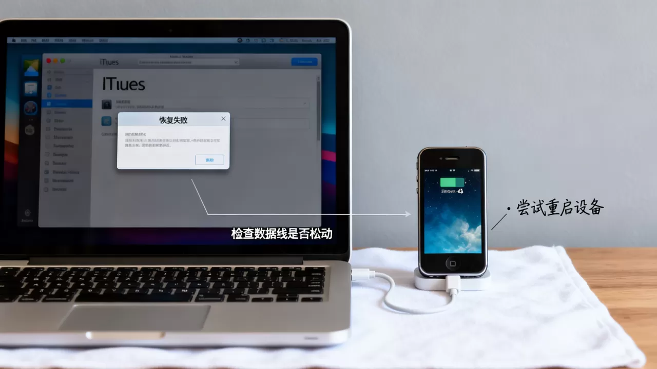 iphone4s itunes恢复失败怎么办，itunes恢复