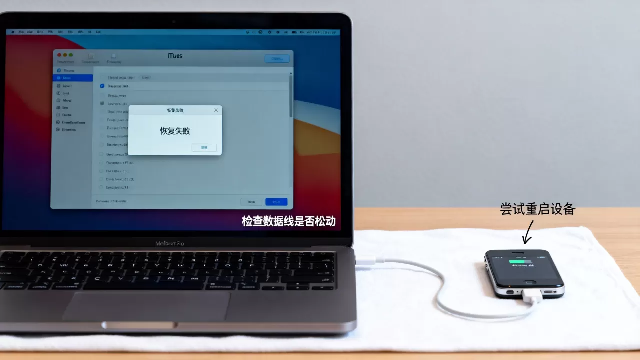iphone4s itunes恢复失败怎么办，itunes恢复
