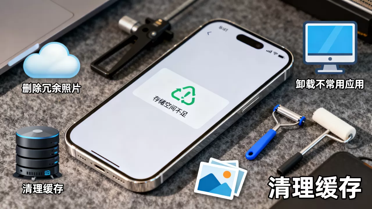 iphone容量满了怎么办，手机存储空间不足清理方法