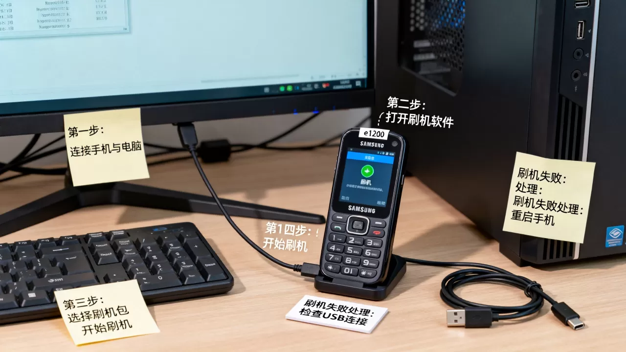 三星e1220刷机教程，三星e1220刷机失败怎么办