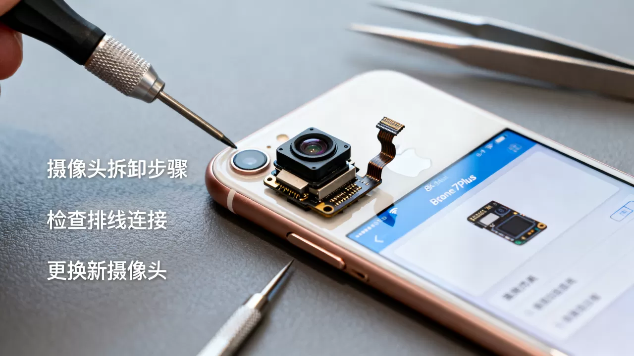 iphone7plus摄影头坏了怎么修，iphone7plus摄像头