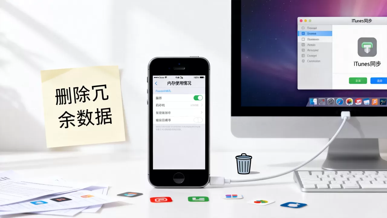 iphone5s清理内存慢怎么办，iphone5s清理存储空间