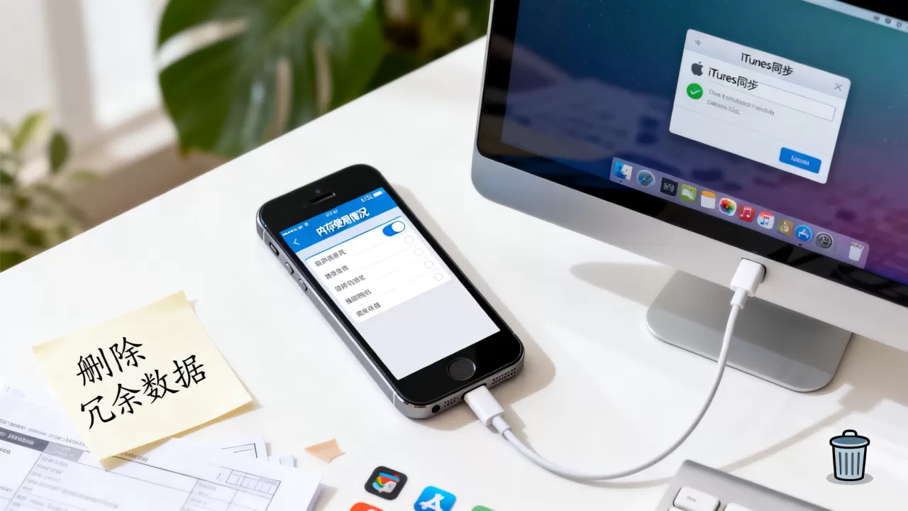 iphone5s清理内存慢怎么办，iphone5s清理存储空间