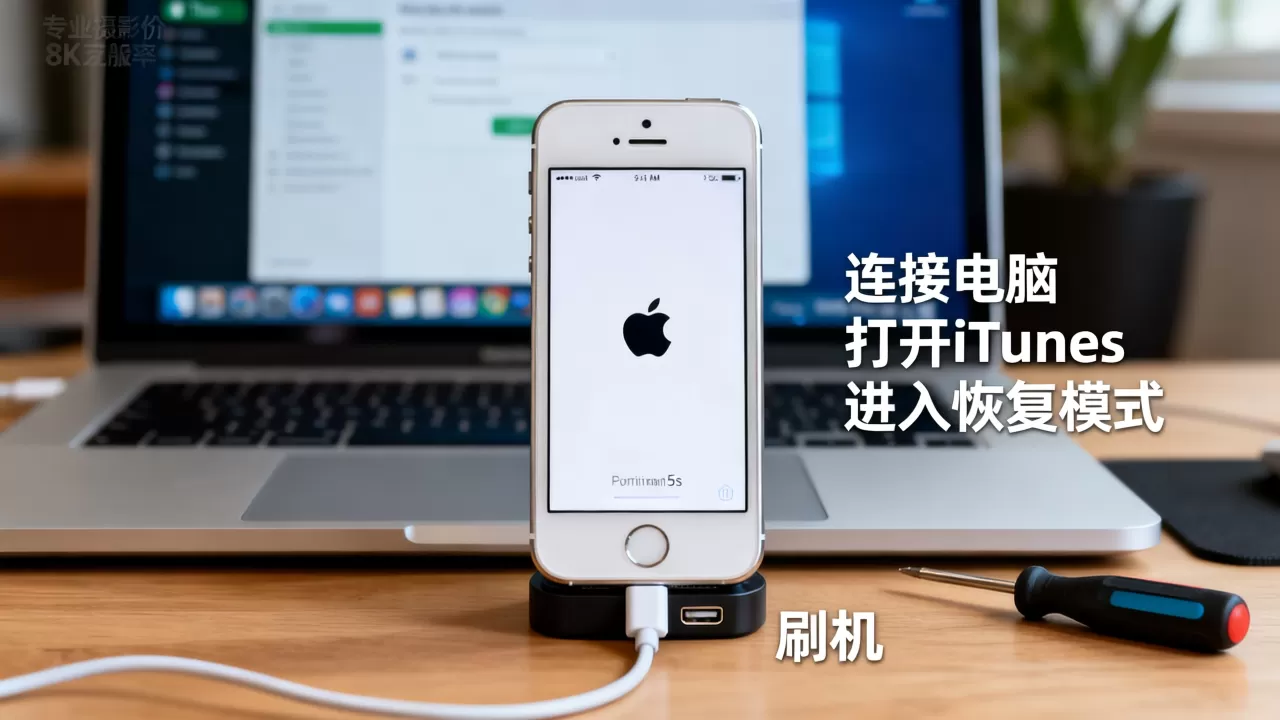 iphone5s刷机白苹果怎么办，iphone5s刷机白苹果