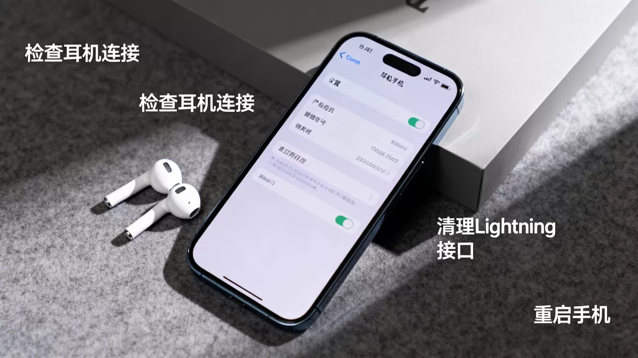 iphone突然耳机没声音，苹果手机耳机不出声怎么办