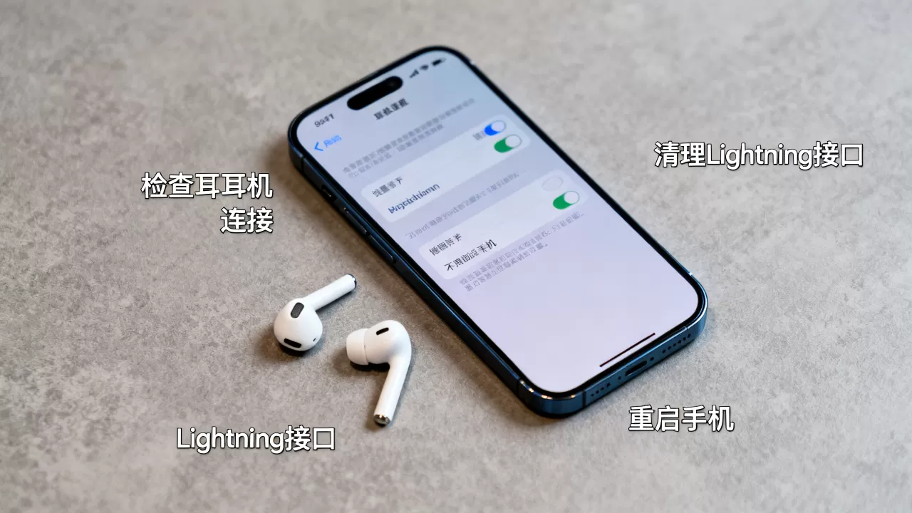 iphone突然耳机没声音，苹果手机耳机不出声怎么办