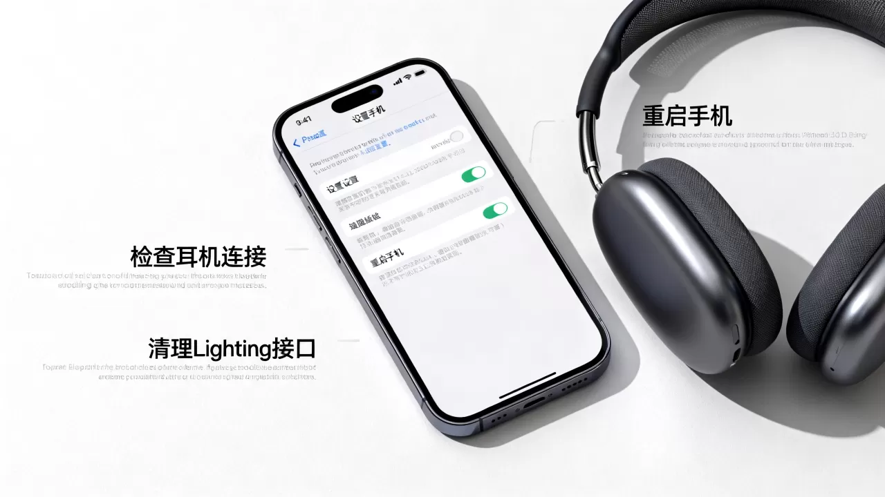 iphone突然耳机没声音，苹果手机耳机不出声怎么办