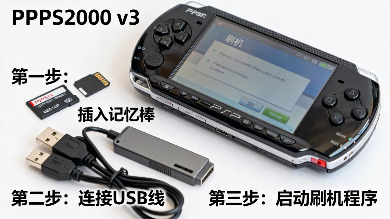 psp2000 v3 刷机教程，psp2000 v3 刷机