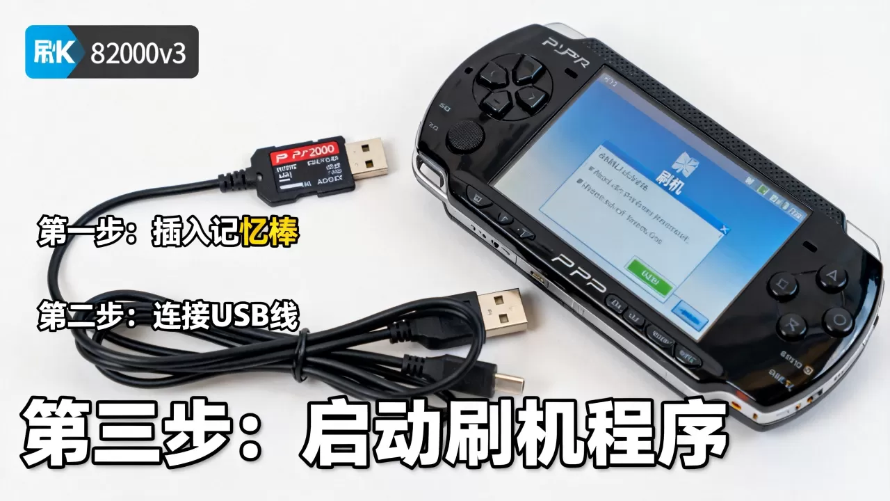 psp2000 v3 刷机教程，psp2000 v3 刷机