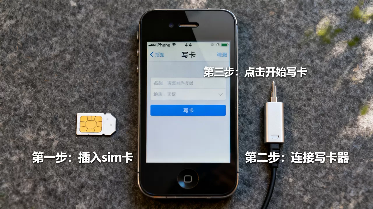 iphone4s写卡怎么操作，iphone4s写卡教程