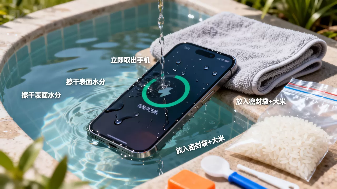 iphone掉水里自动关机怎么办,手机进水自动关机 iphone掉水里自动关机怎么办,手机进水自动关机