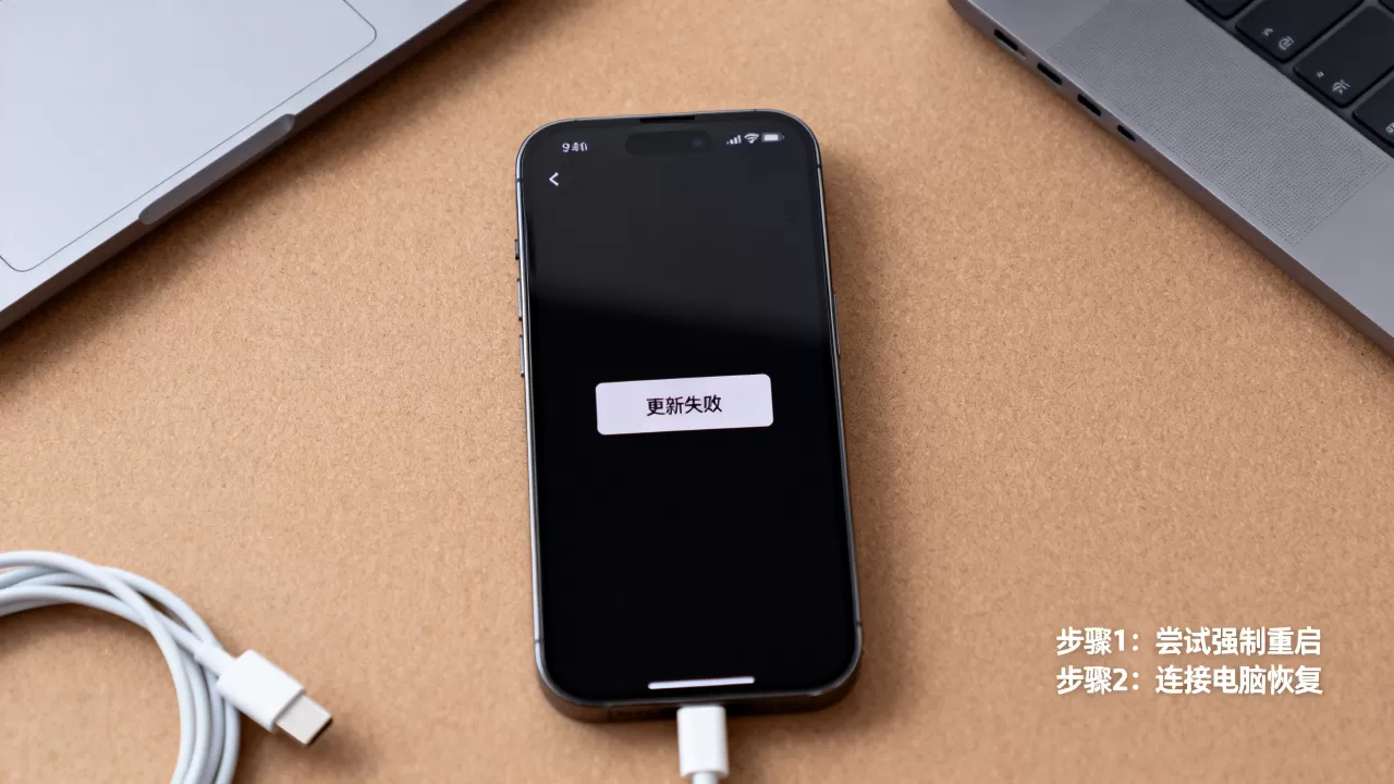 iphone安装更新失败无法开机怎么办，iphone更新失败