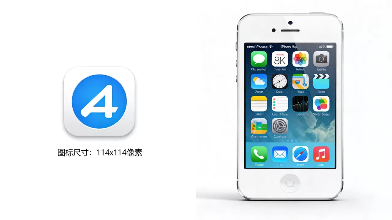 iphone5s图标大小是多少？iphone5s图标尺寸