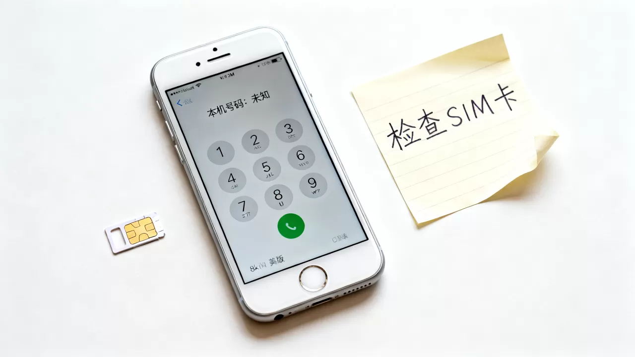 美版iphone本机号码显示未知怎么办，美版iphone本机号码