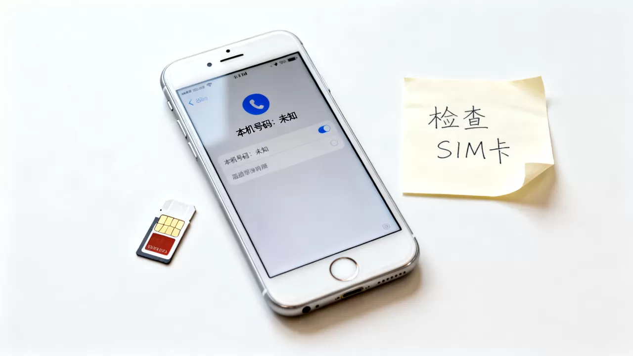 美版iphone本机号码显示未知怎么办，美版iphone本机号码