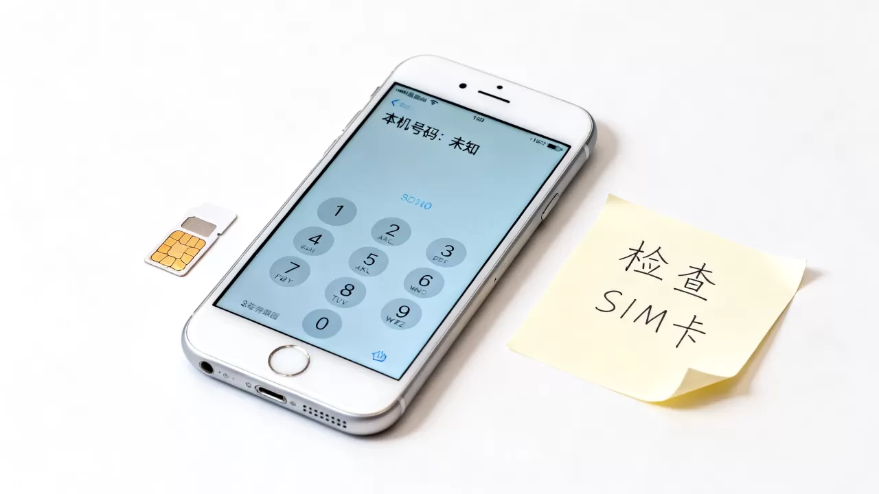 美版iphone本机号码显示未知怎么办，美版iphone本机号码