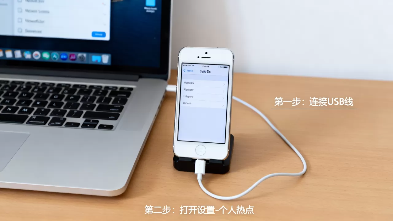 iphone5s usb 上网怎么设置，iphone5s连电脑上网