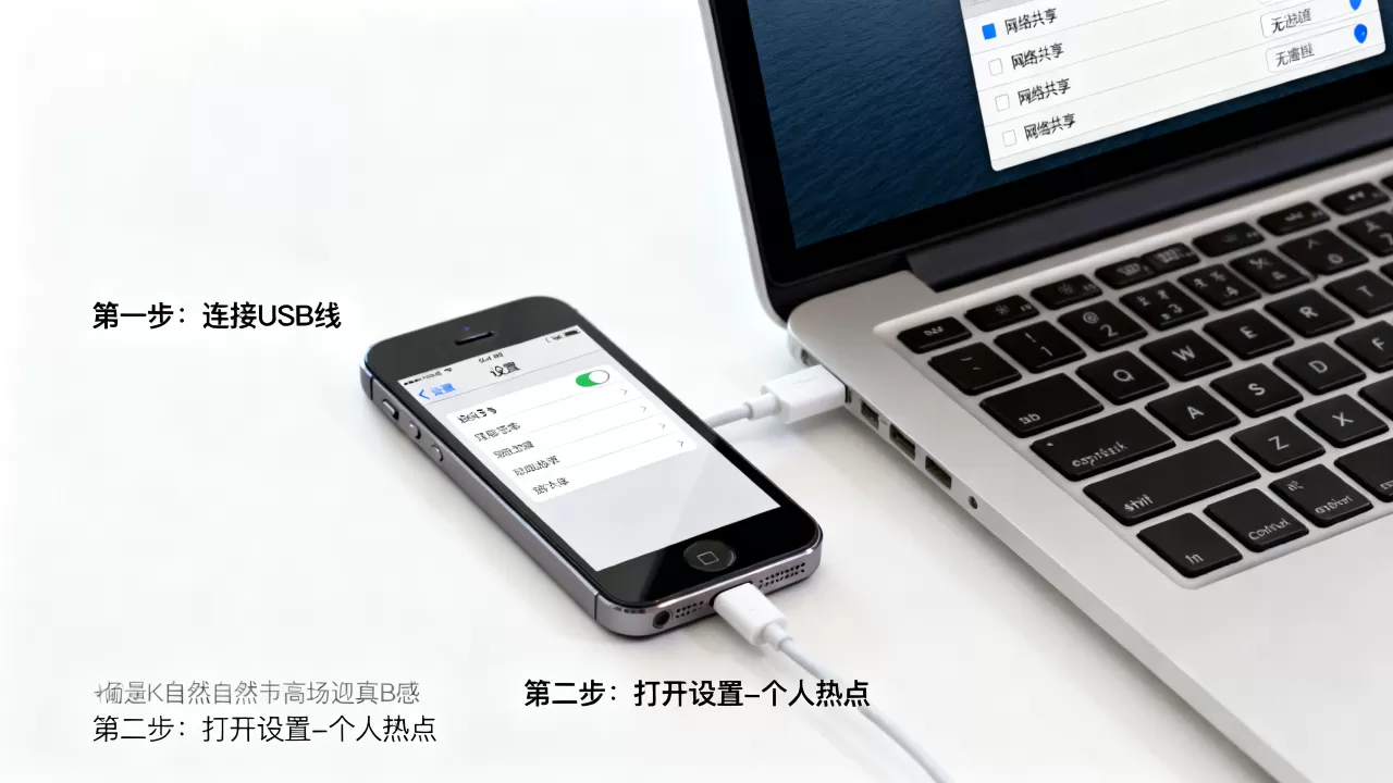 iphone5s usb 上网怎么设置，iphone5s连电脑上网