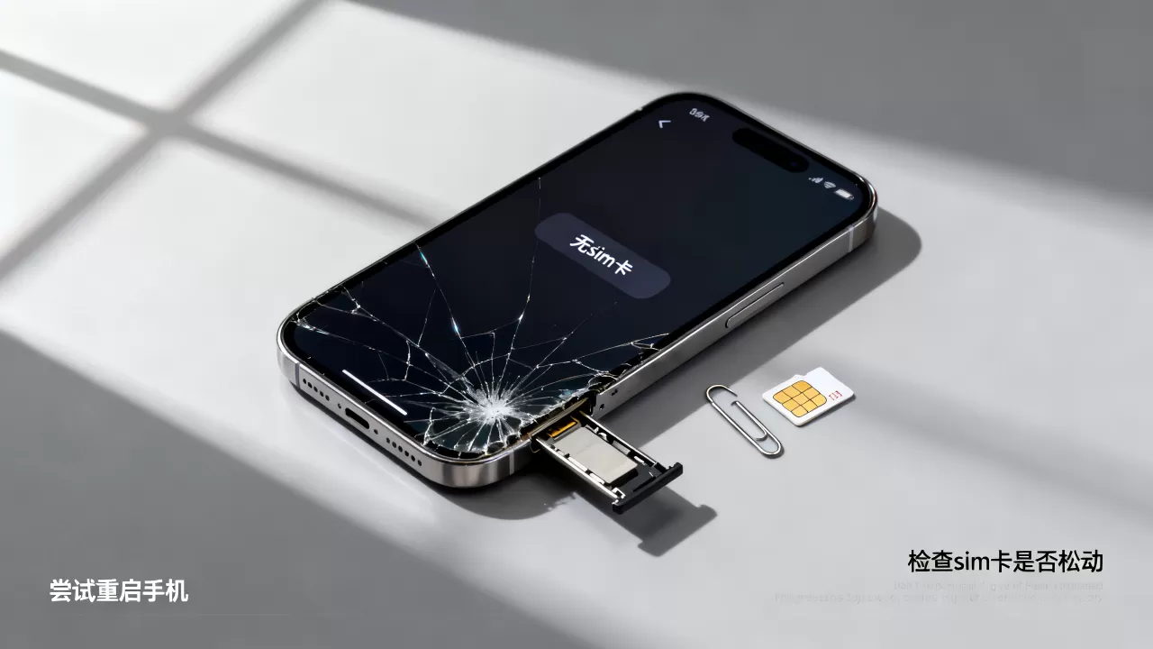 iphone摔了下无sim卡，iphone摔了没信号怎么恢复